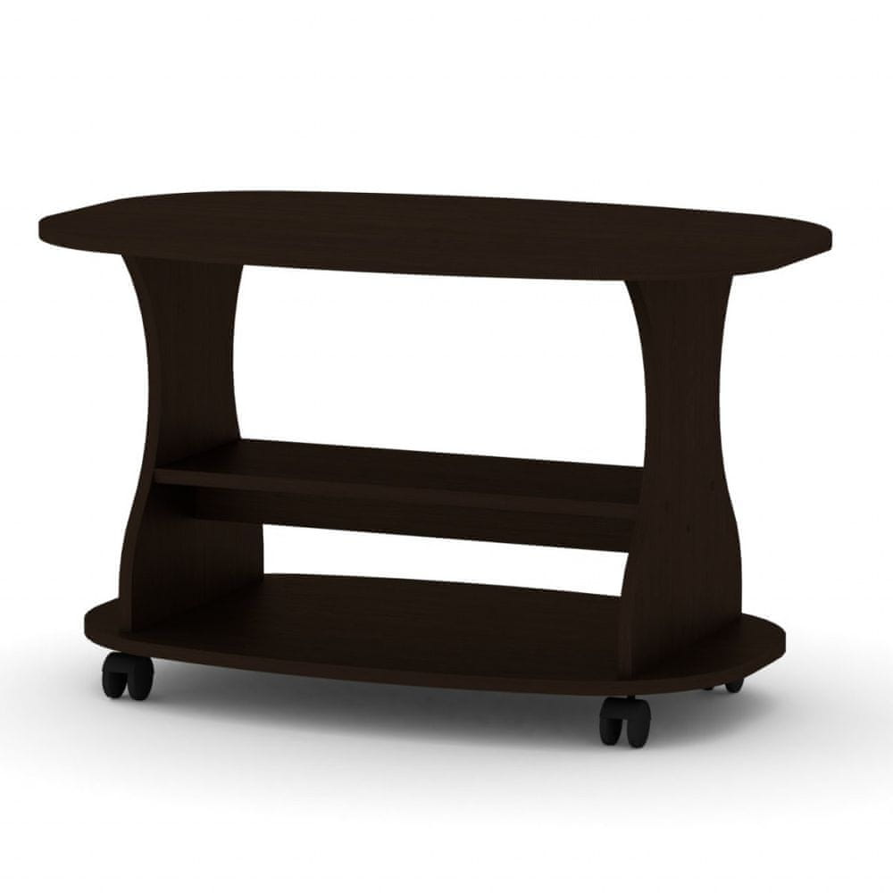 eoshop Konferenčný stolík KAPRIZ (Farba dreva: wenge)
